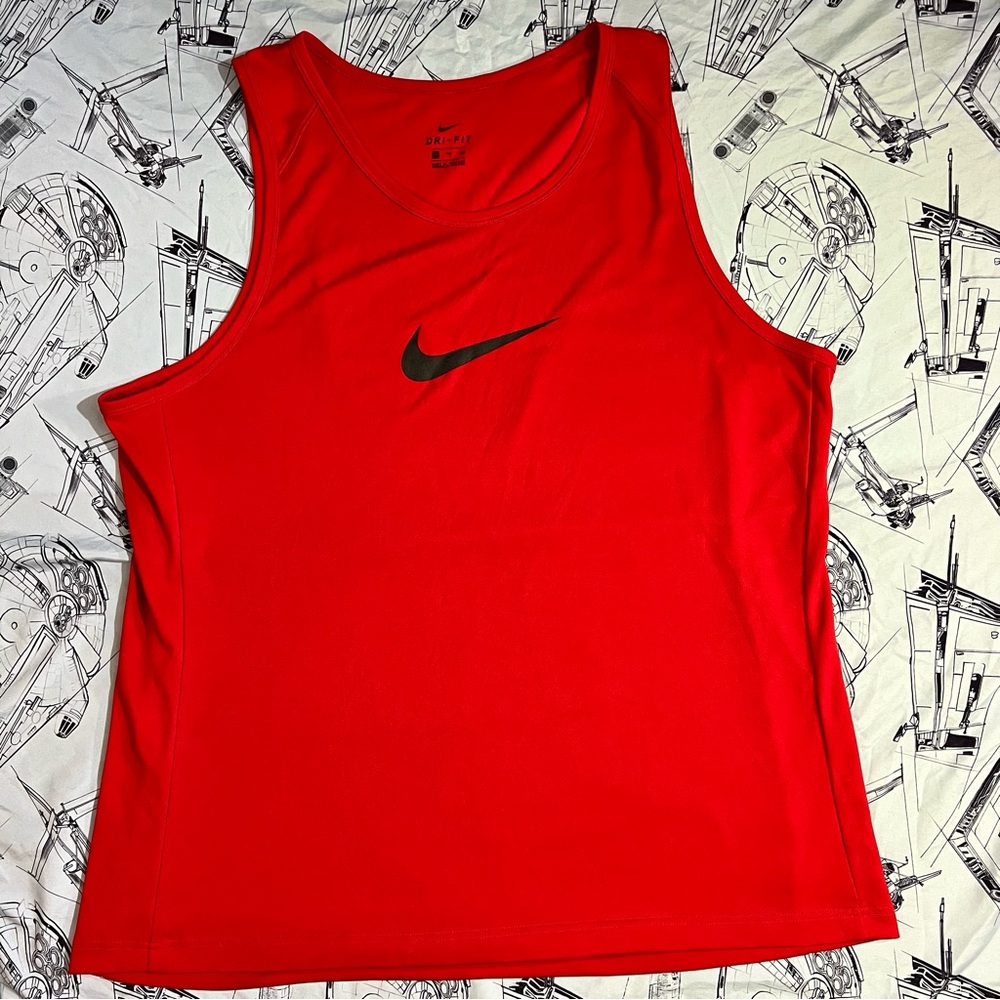 Nike Swoosh Dri-Fit Red Tank Top Men’s XXL